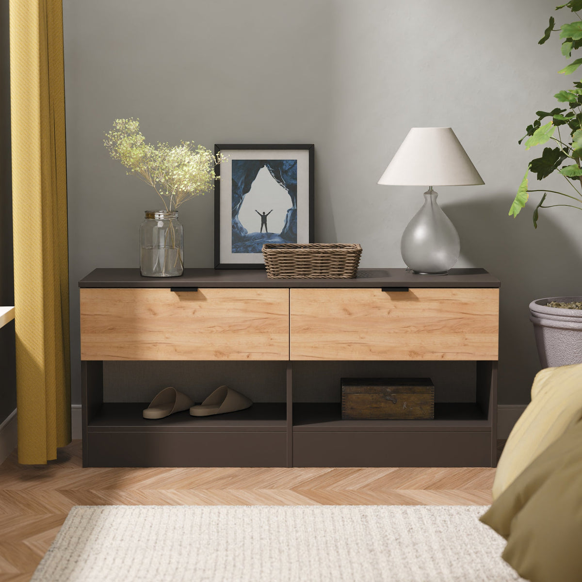 Huxley 2 Drawer Low Storage Unit