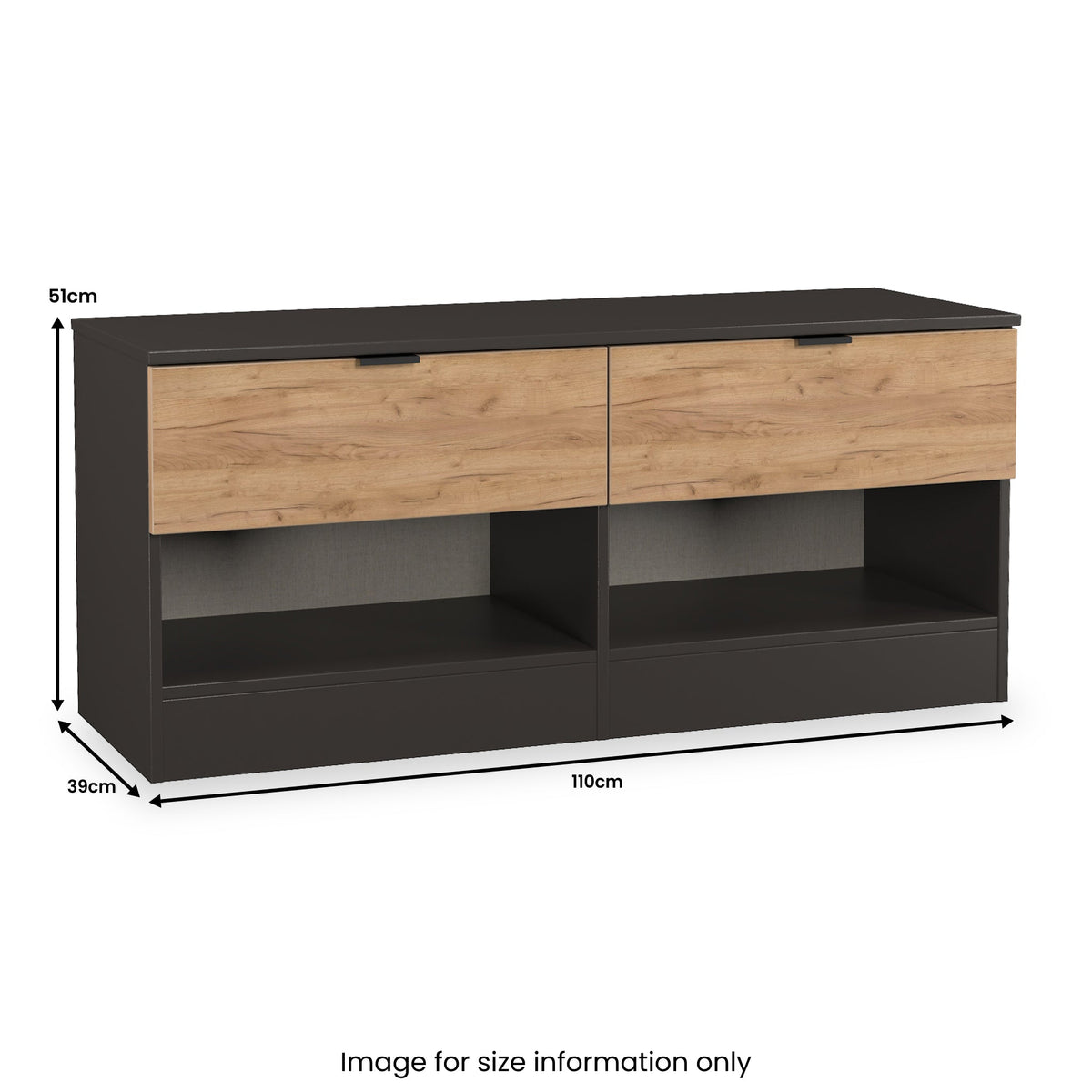 Huxley 2 Drawer Low Storage Unit