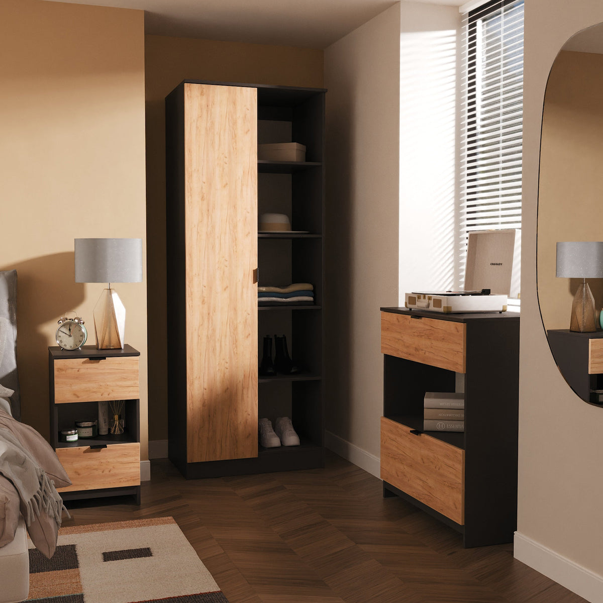 Huxley 3 Piece Bedroom Furniture Set
