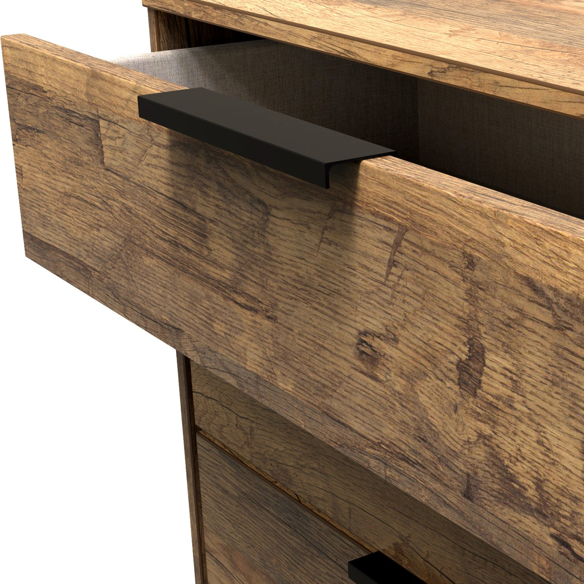 Moreno Rustic Oak 4 Drawer Chest