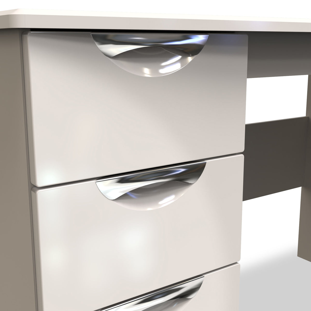 Beckett Gloss 3 Drawer Storage Desk