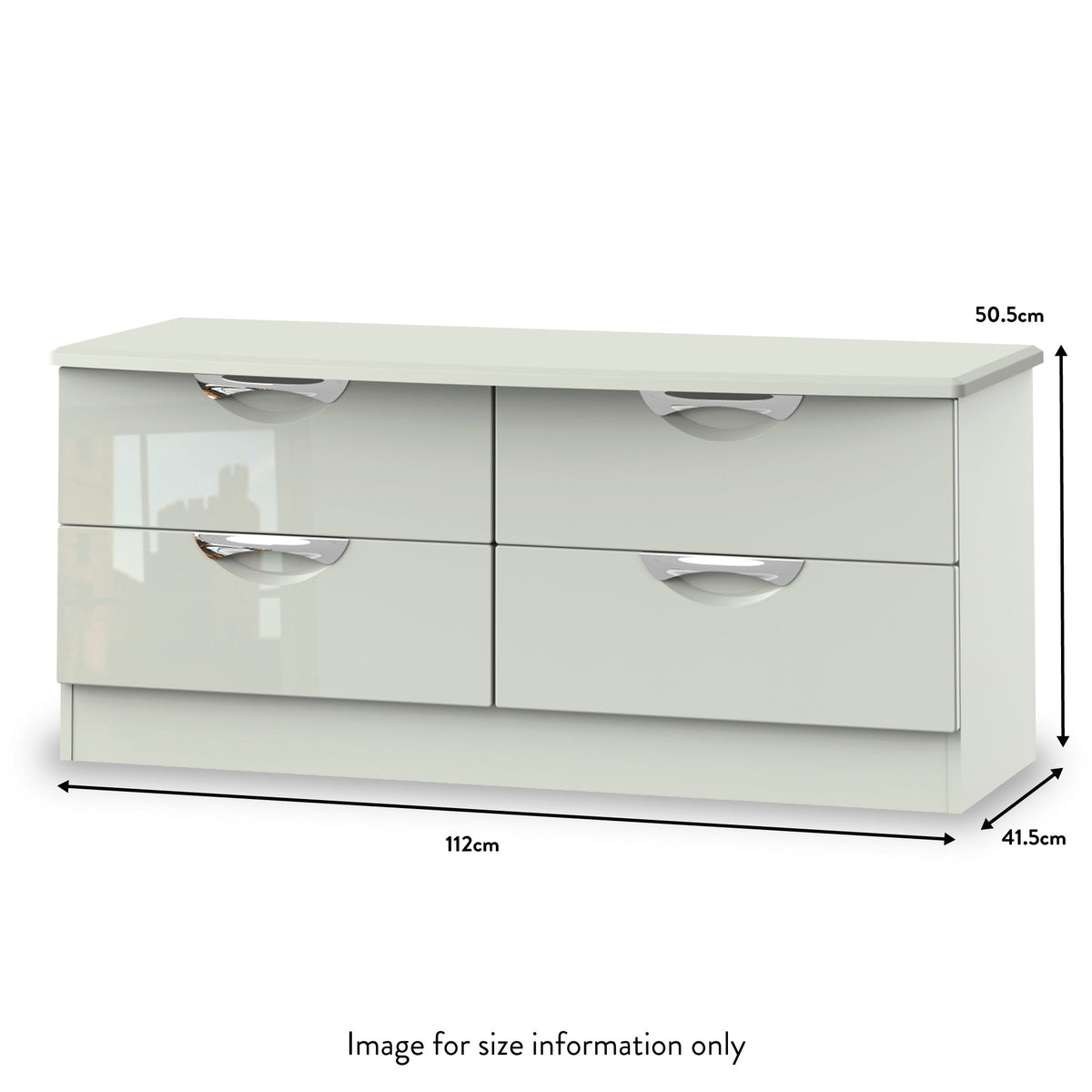 Beckett 4 Drawer Low Storage Unit