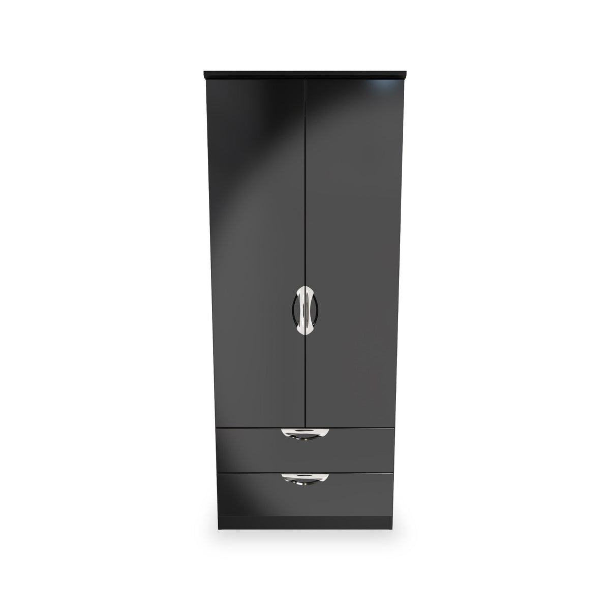 Beckett Gloss 2 Door 2 Drawer Wardrobe