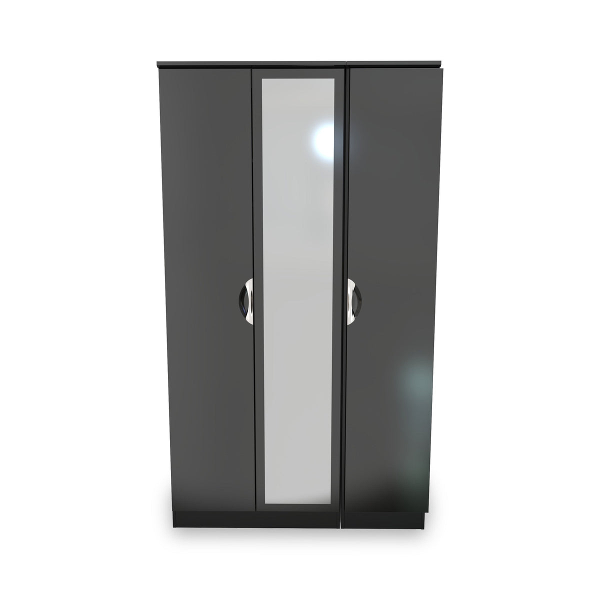 Beckett Gloss 3 Door Mirror Wardrobe