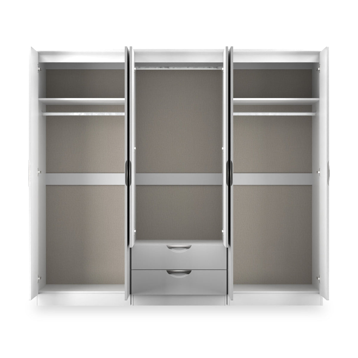 Becket 6 Door 2 Drawer Wardrobe