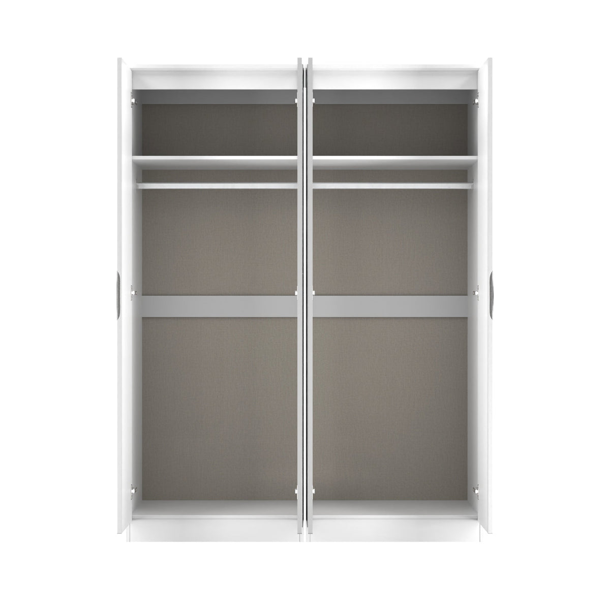 Beckett 4 Door Mirrored Wardrobe