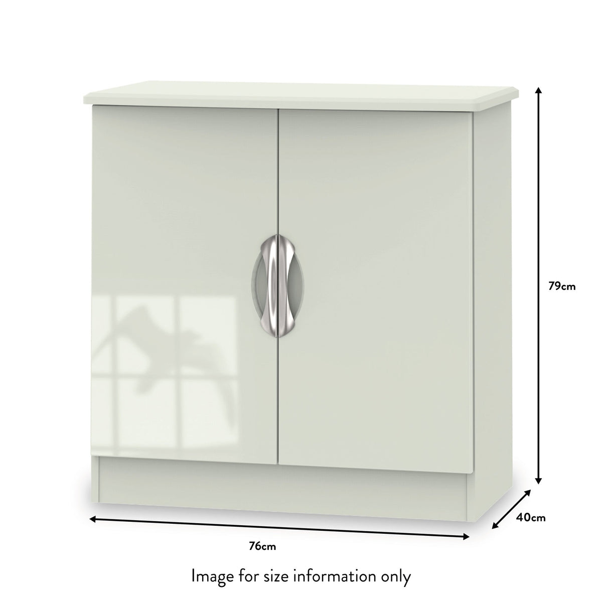 Beckett Cream Gloss 2 Door TV Unit