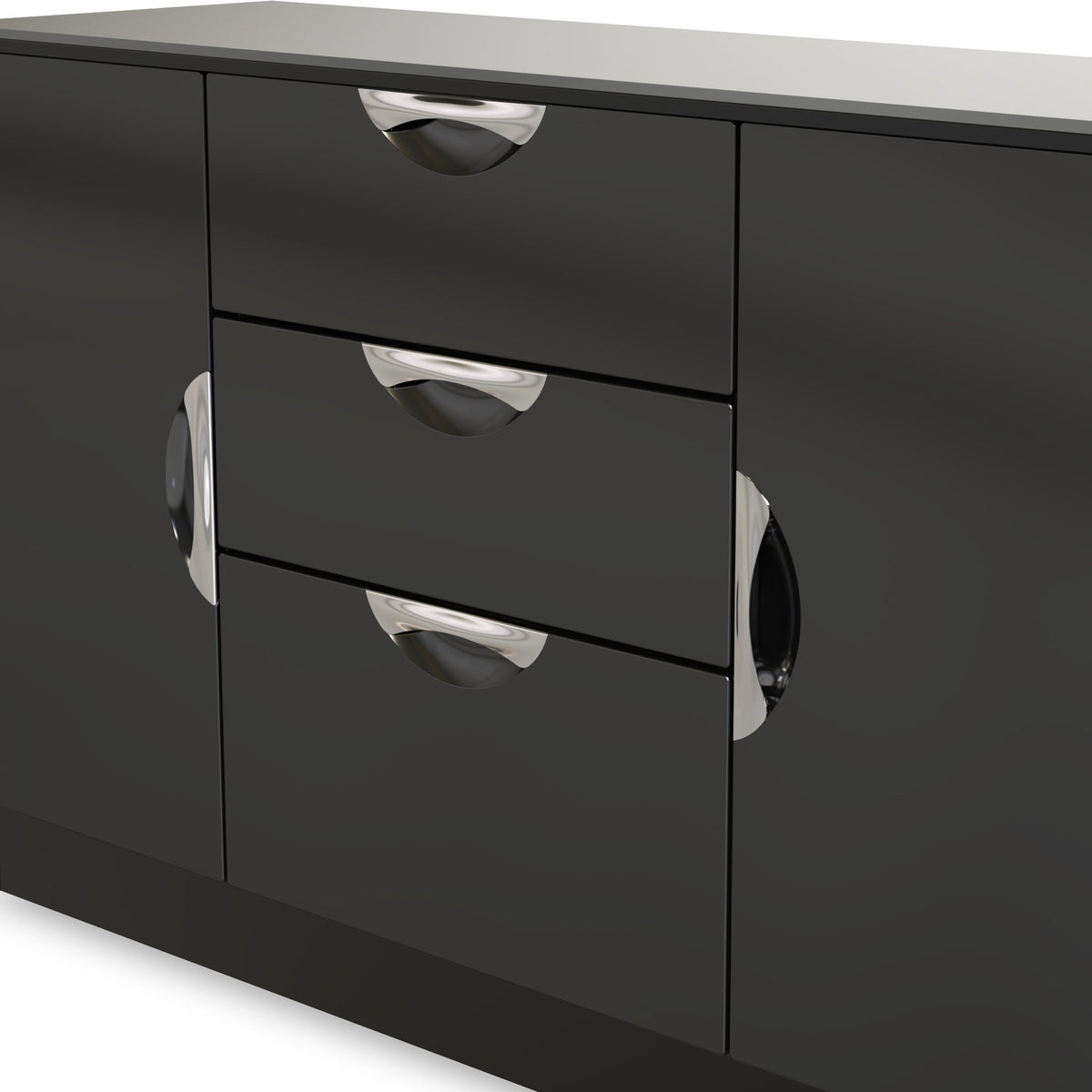 Beckett Gloss 2 Door 3 Drawer Sideboard