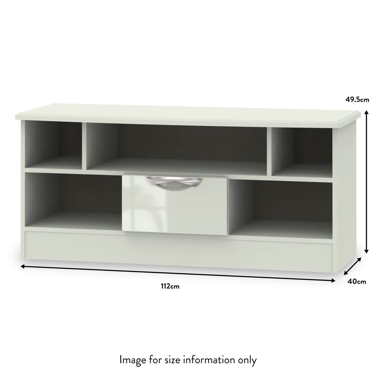 Beckett Gloss 1 Drawer TV Unit