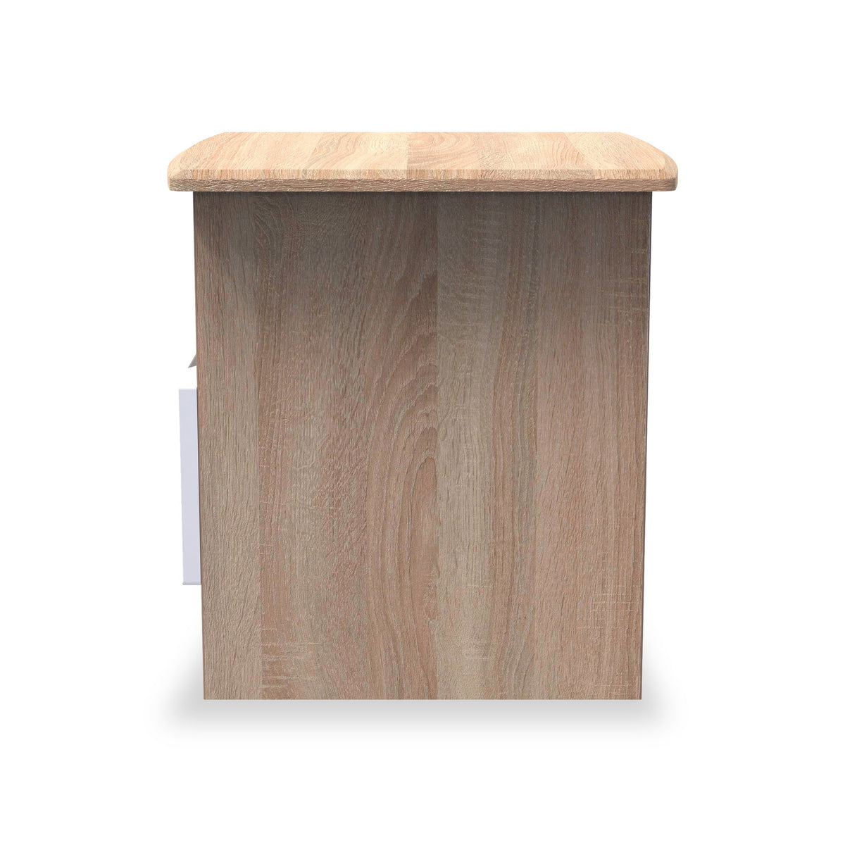 Beckett Gloss 1 Drawer with Open Shelf Lamp Table