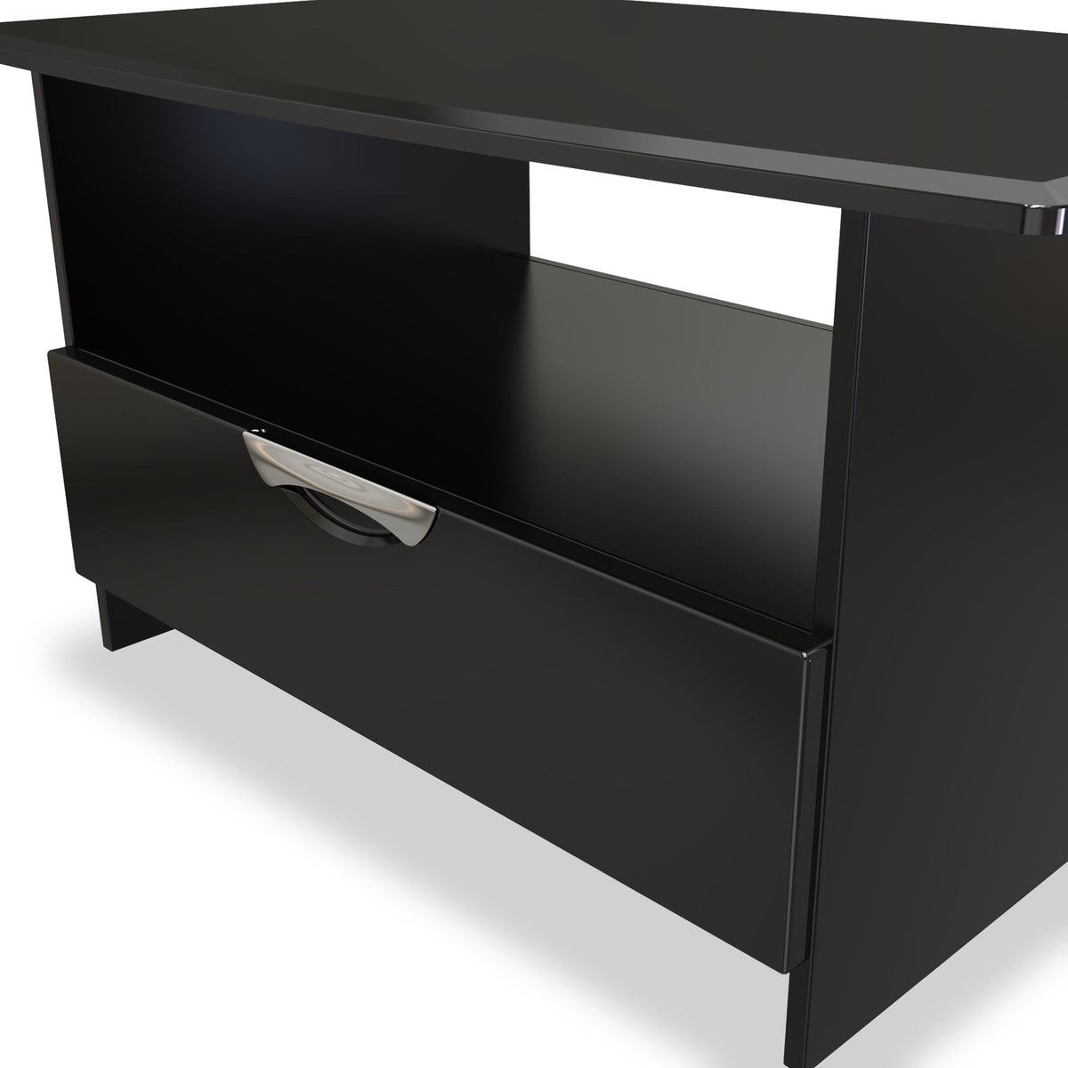 Beckett Gloss 1 Drawer with Open Shelf Coffee Table