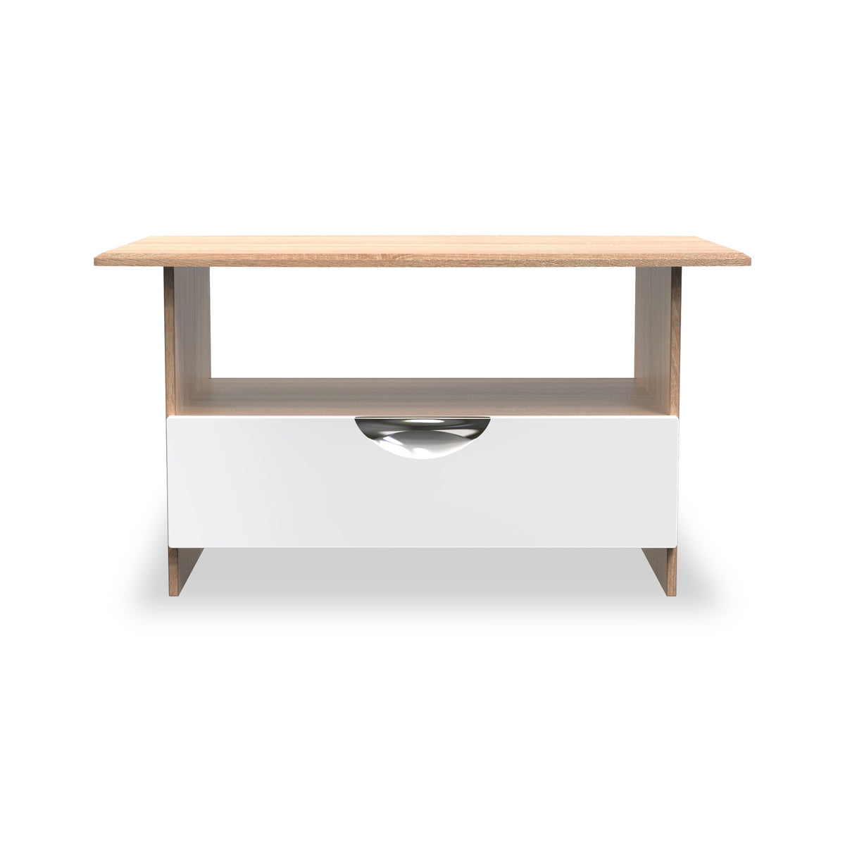 Beckett Gloss 1 Drawer with Open Shelf Coffee Table