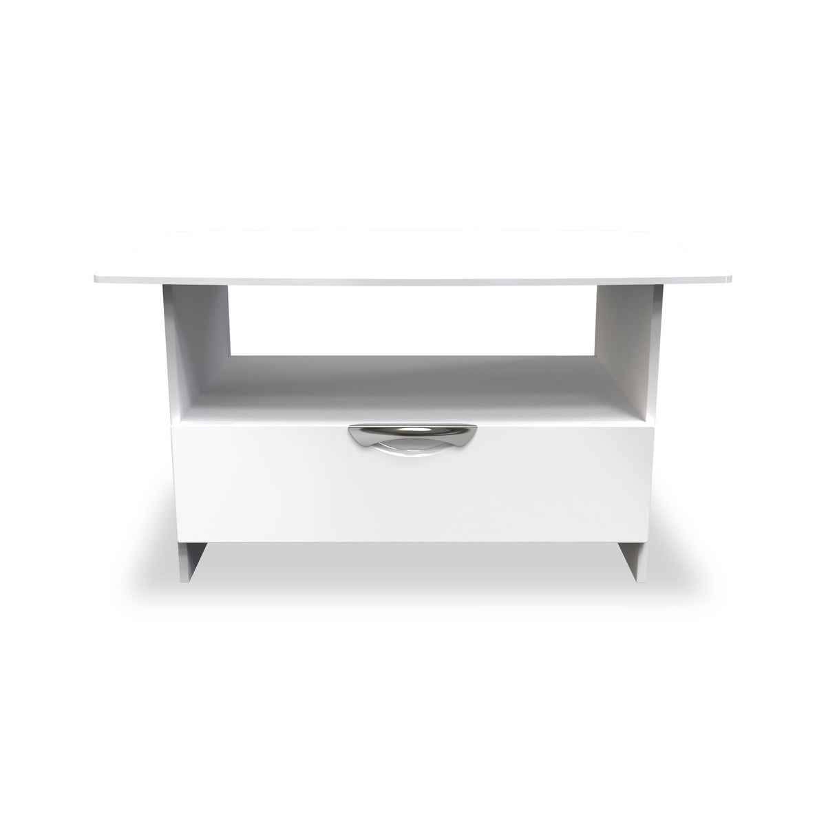 Beckett Gloss 1 Drawer with Open Shelf Coffee Table