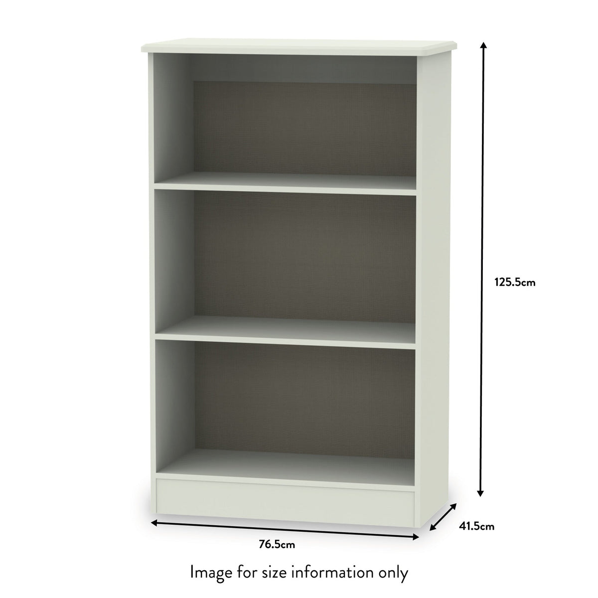 Beckett Gloss 3 Shelf Bookcase