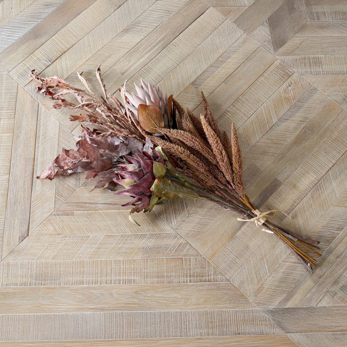 Mulberry Brown Dried Flower Bunch