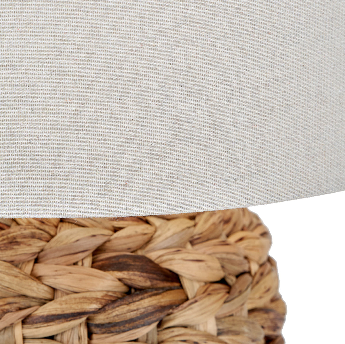 Zadi Natural Plaited Tall Water Hyacinth Table Lamp