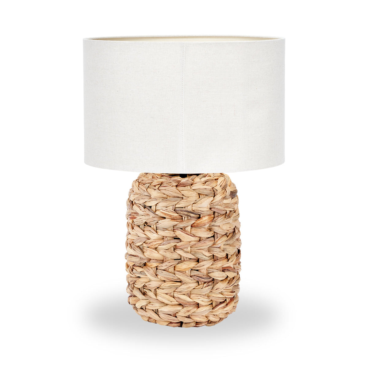 Zadi Natural Plaited Tall Water Hyacinth Table Lamp