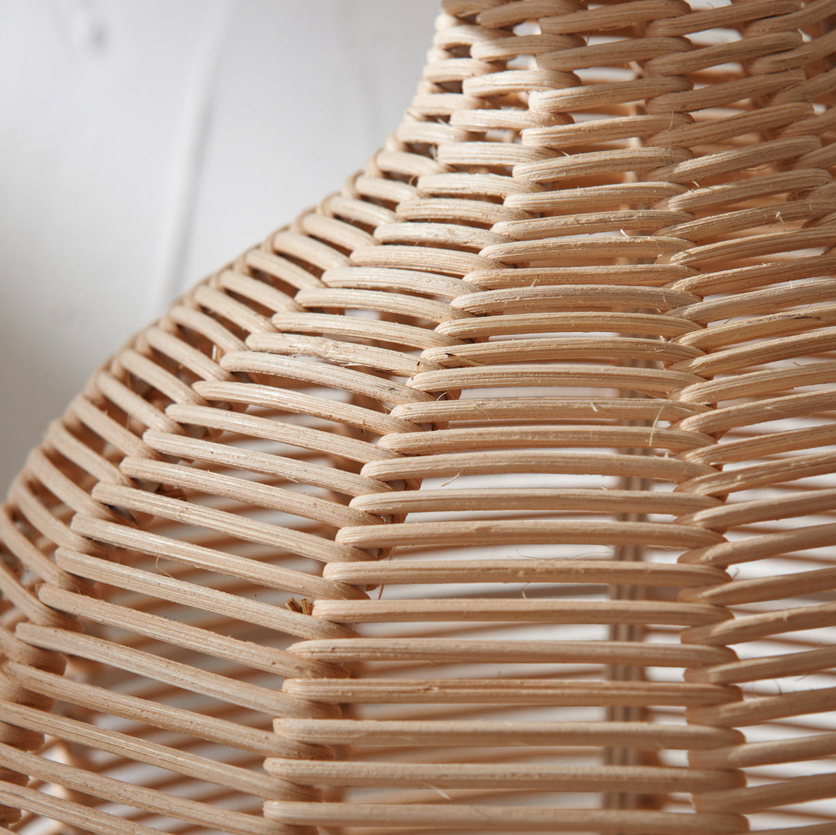 Caswell Natural Rattan Cloche Table Lamp