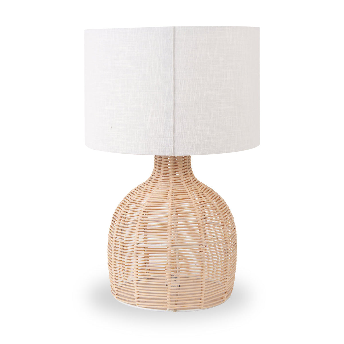 Caswell Natural Rattan Cloche Table Lamp