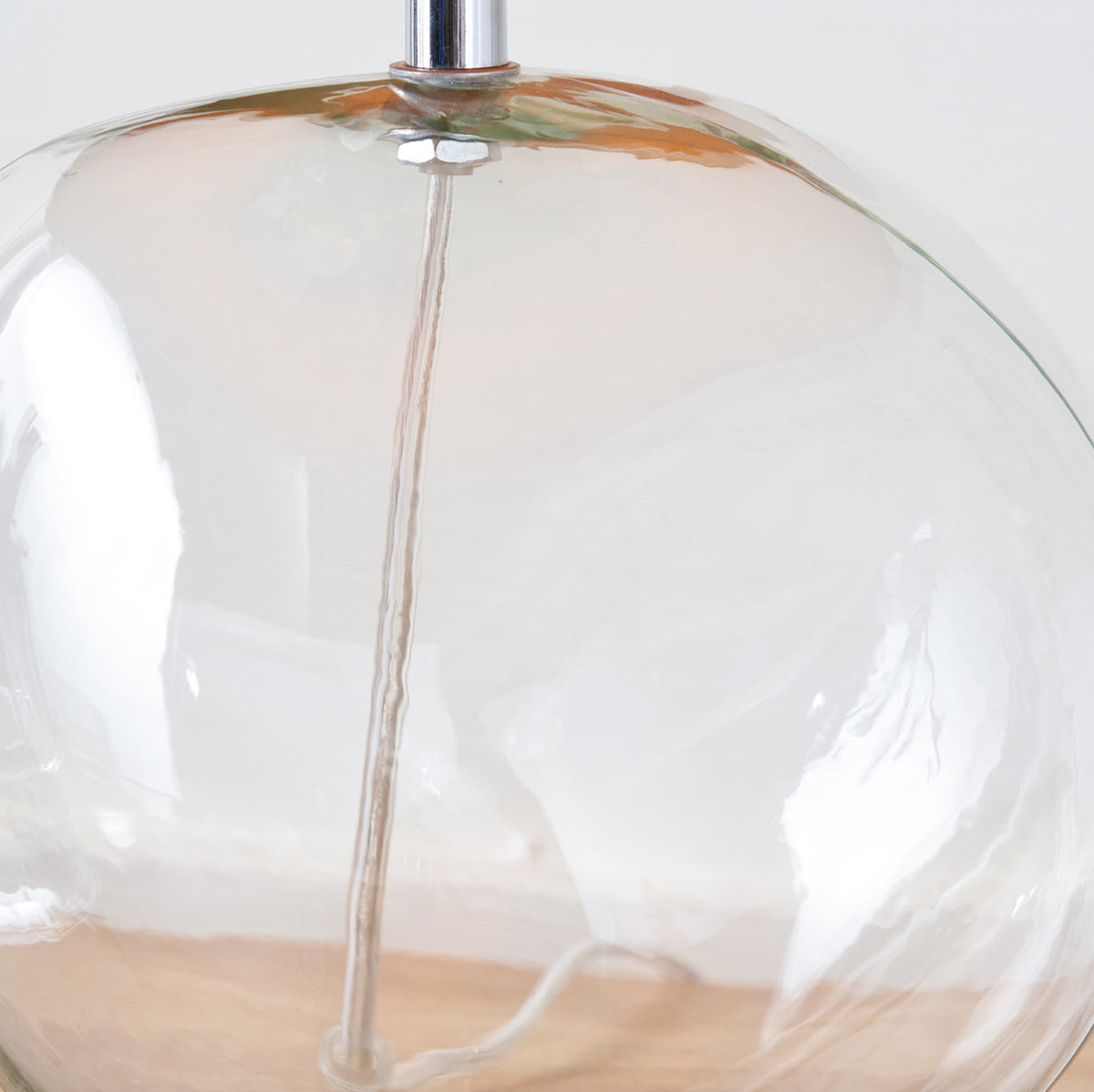 Hallie Clear Glass Table Lamp