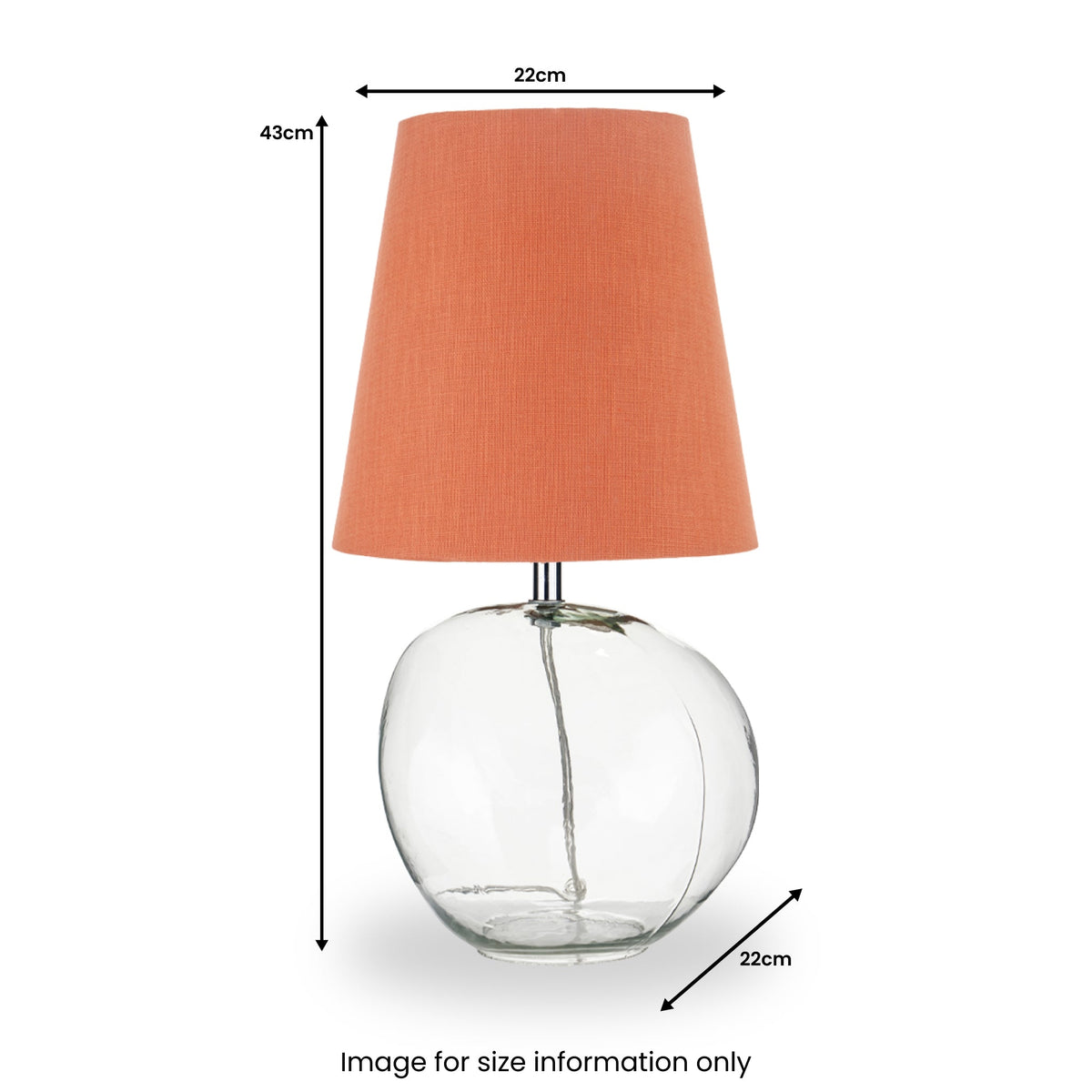 Hallie Clear Glass Table Lamp