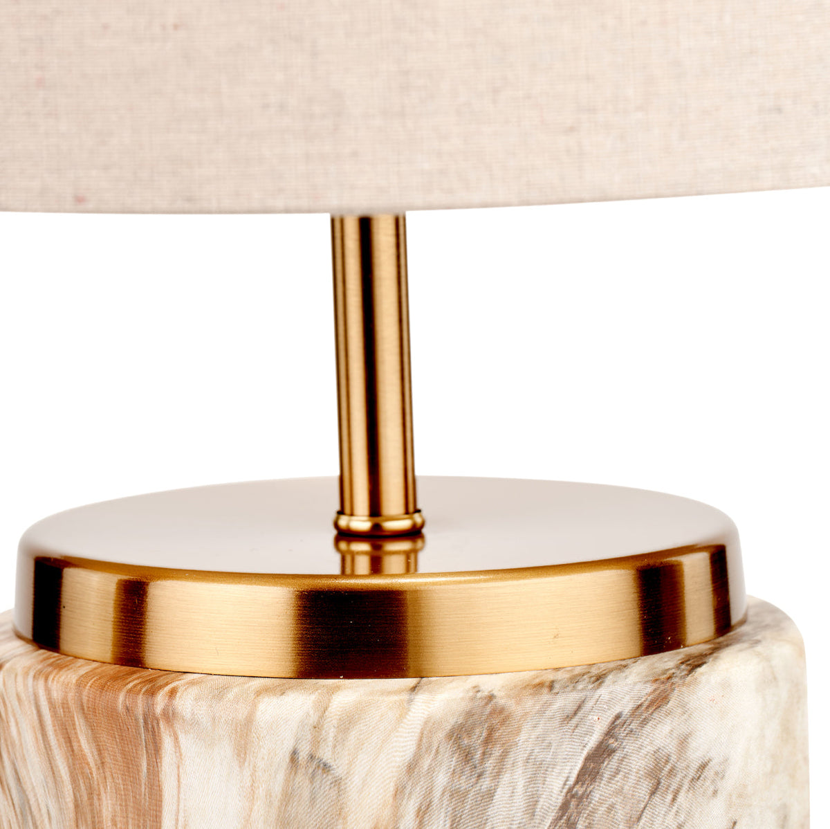 Carrara Stone Effect Ceramic Table Lamp