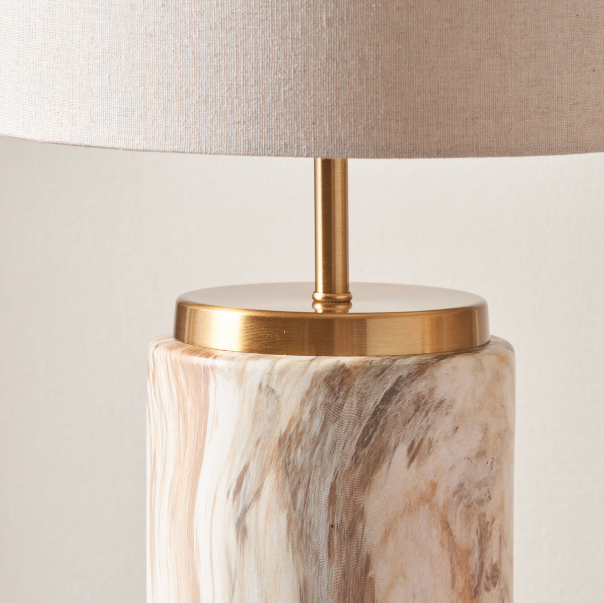 Carrara Stone Effect Ceramic Table Lamp
