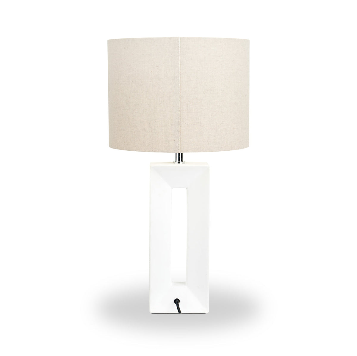 Block Ceramic Tall Table Lamp