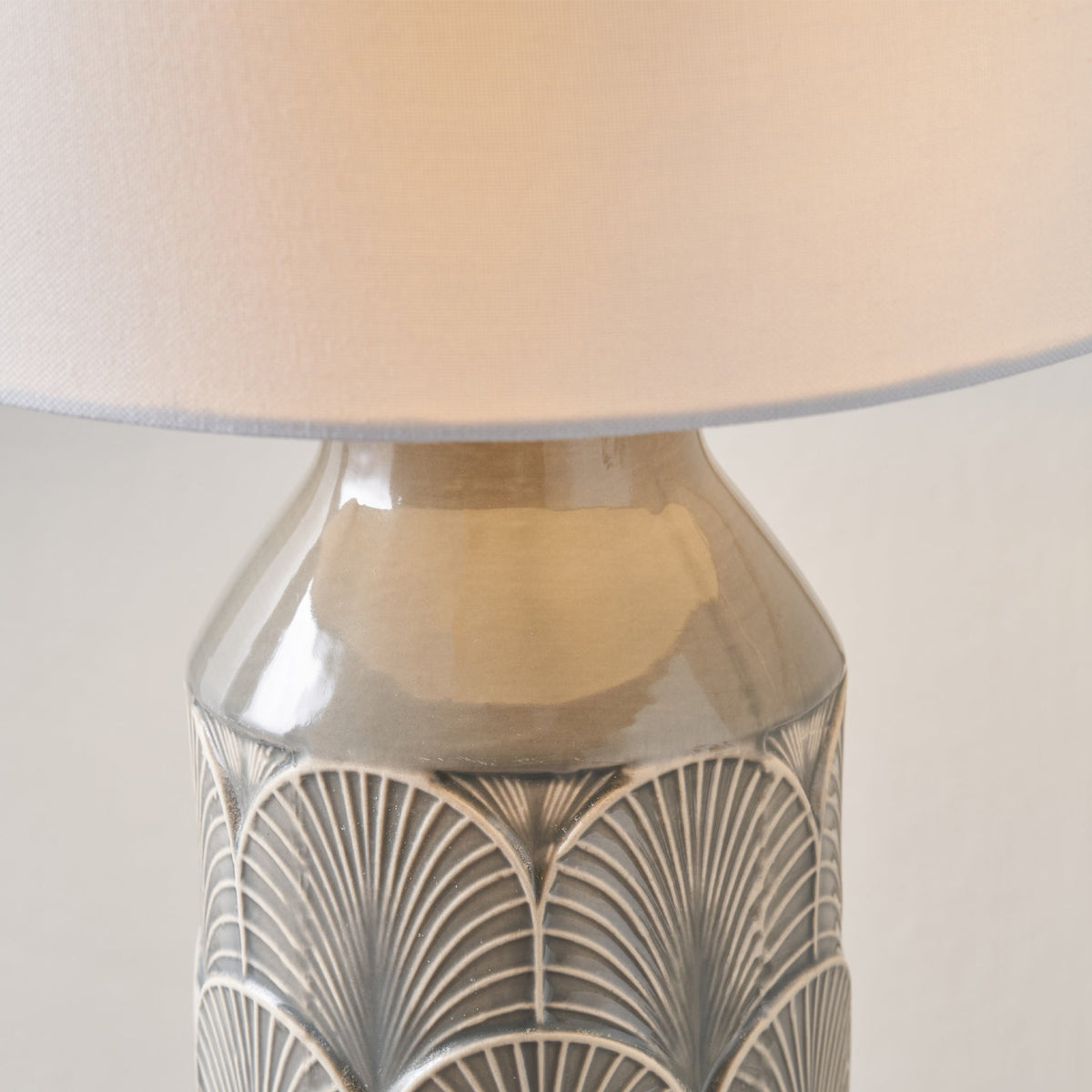 Bethan Embossed Ceramic Table Lamp