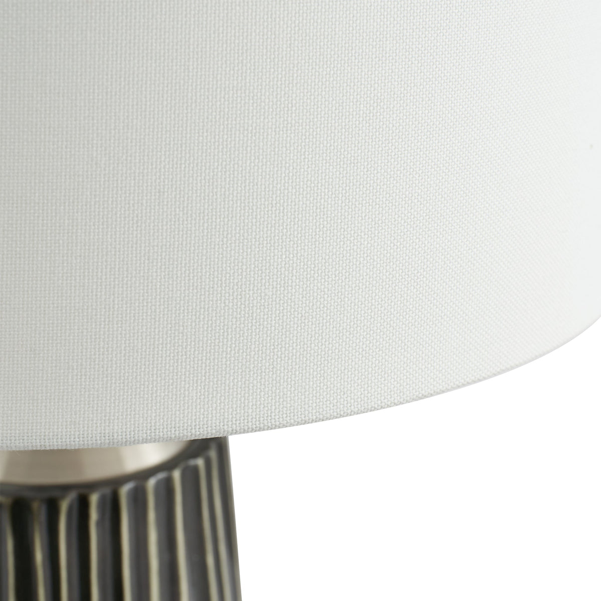 Artemis Textured Brushed Silver Tall Table Lamp
