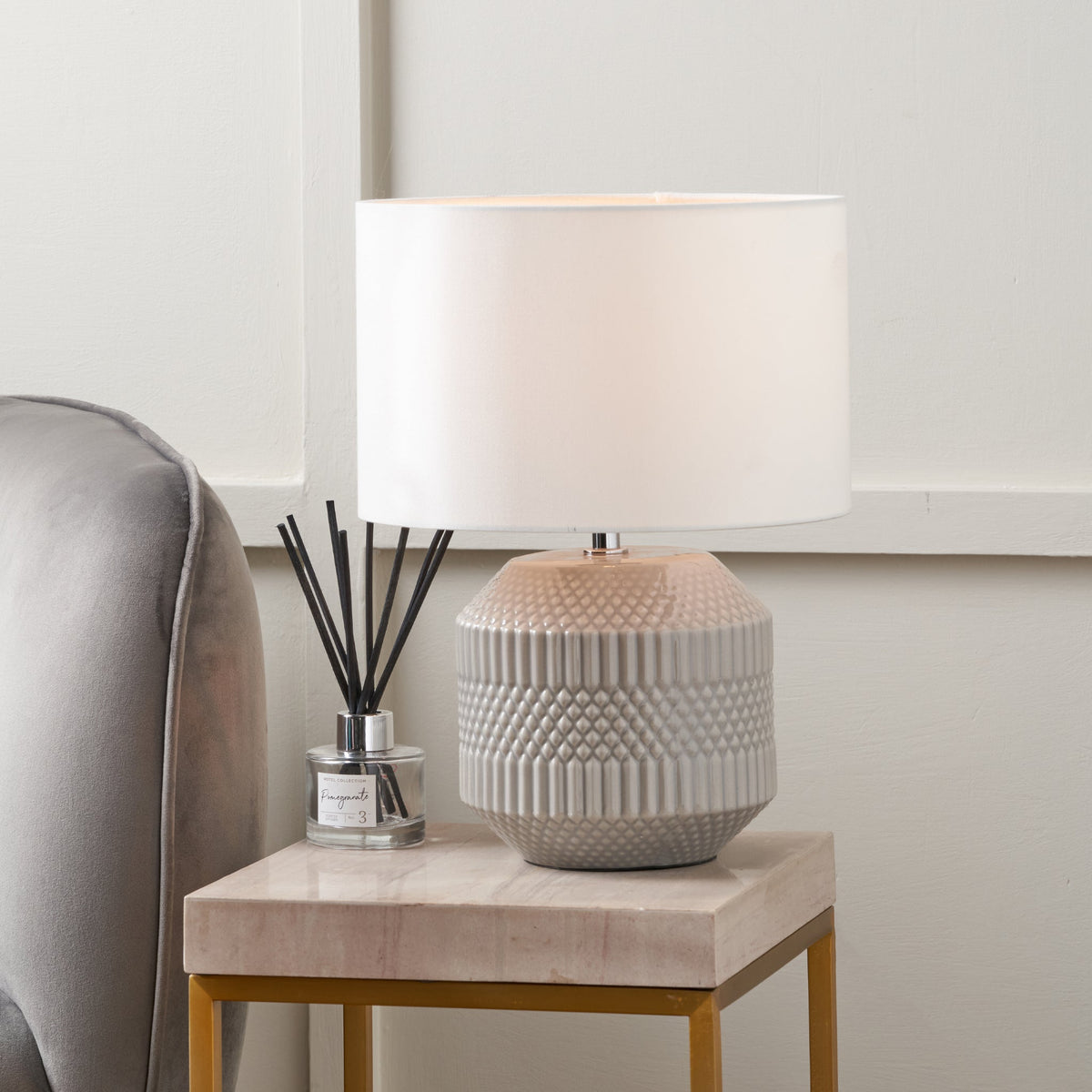 Meribel Geo Ceramic Table Lamp