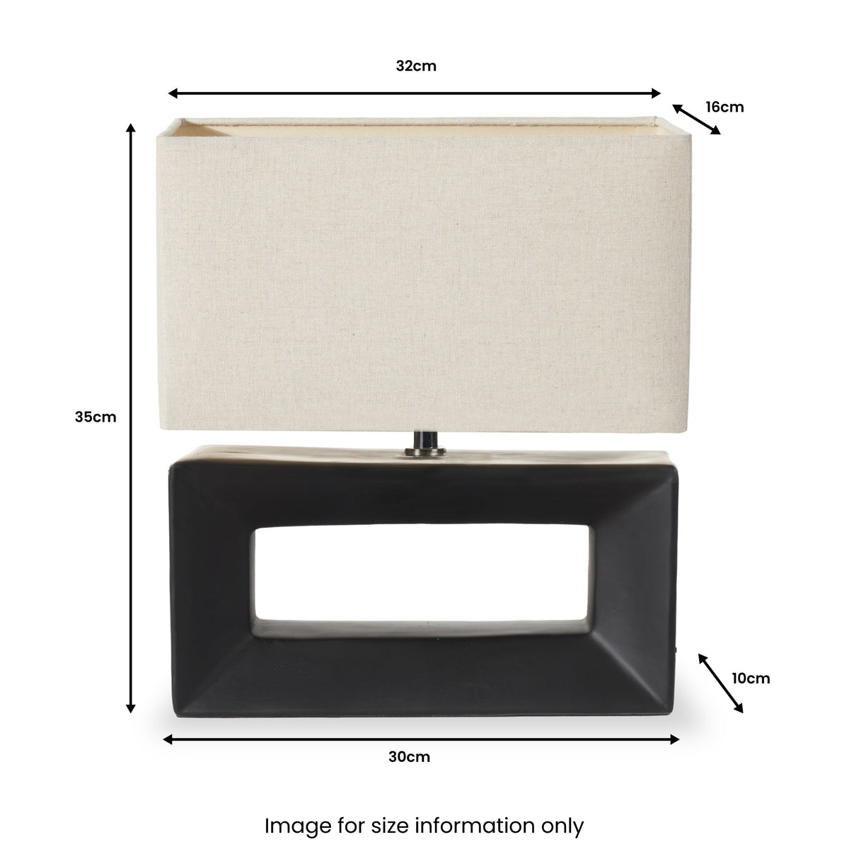 Block Ceramic Table Lamp