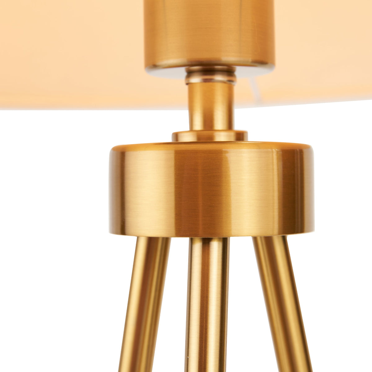 Houston Brushed Brass Tripod Table Lamp