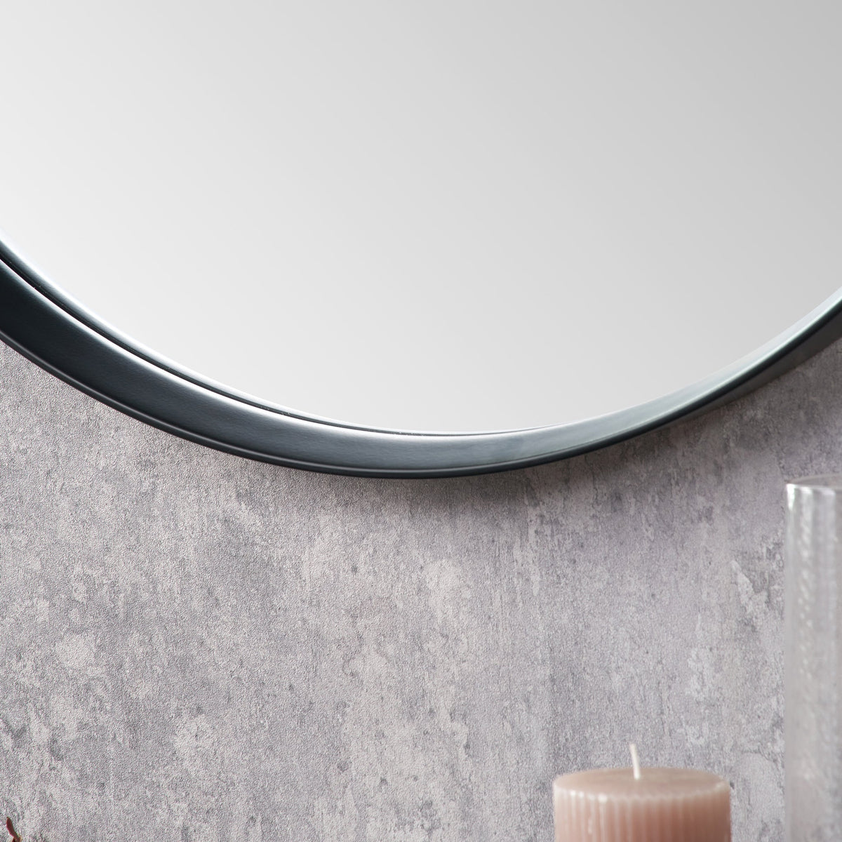 Aster Deep Edge Round Wall Mirror