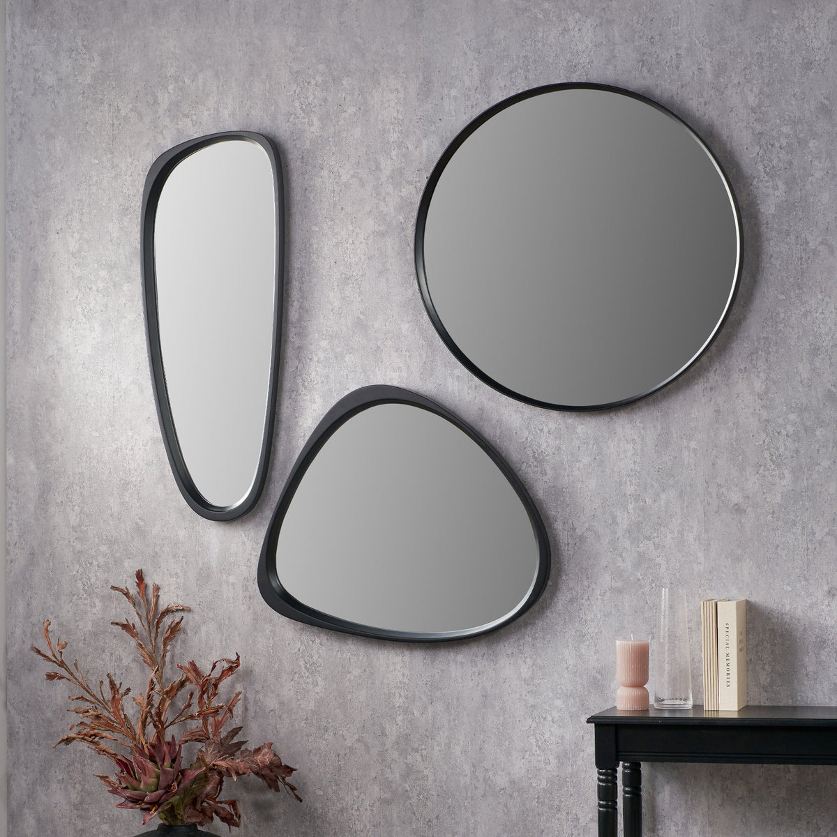 Aster Deep Edge Round Wall Mirror