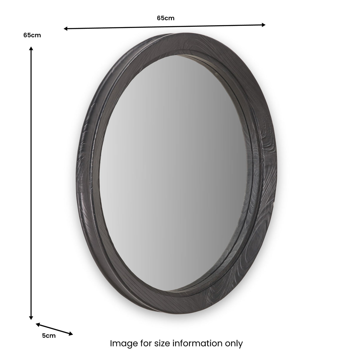 Elwood Black Fir Effect Wall Mirror
