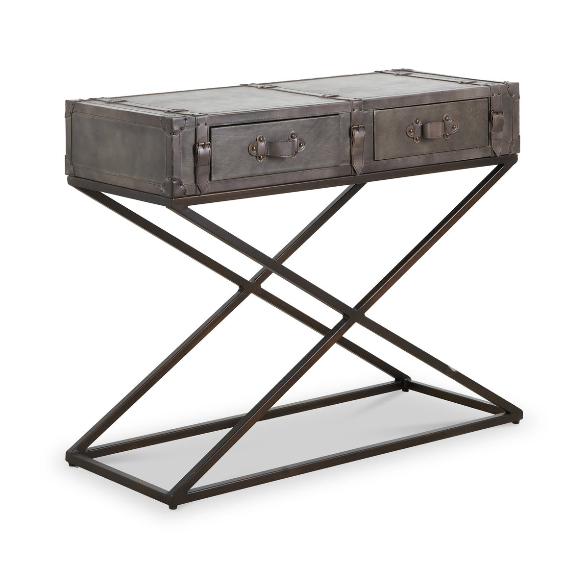 Adriano Leather Console Table