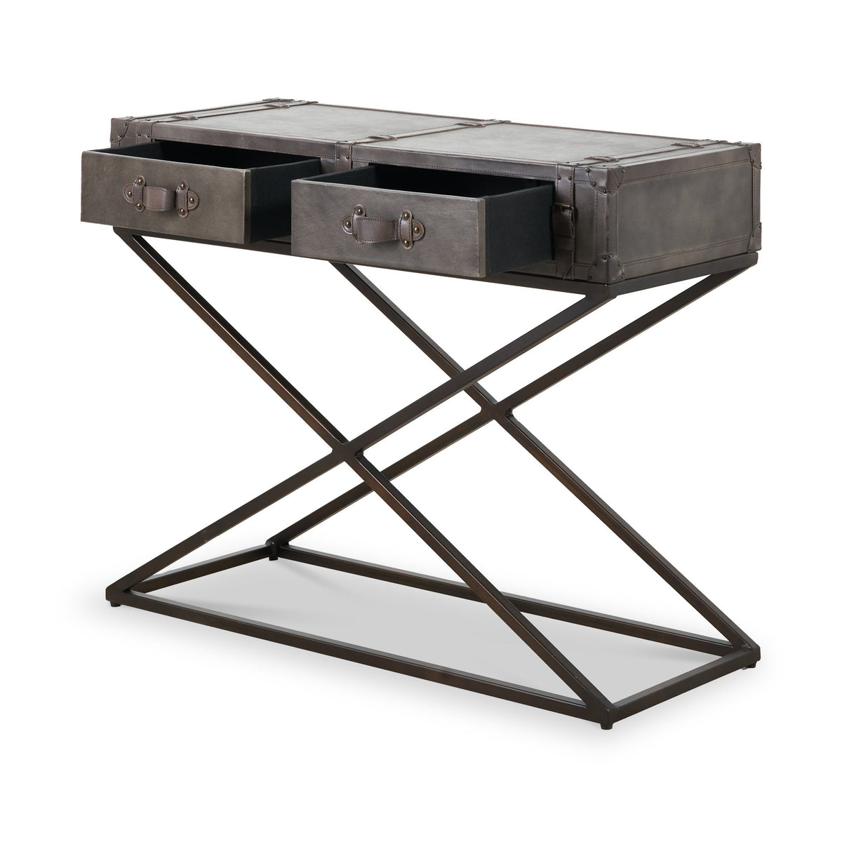 Adriano Leather Console Table