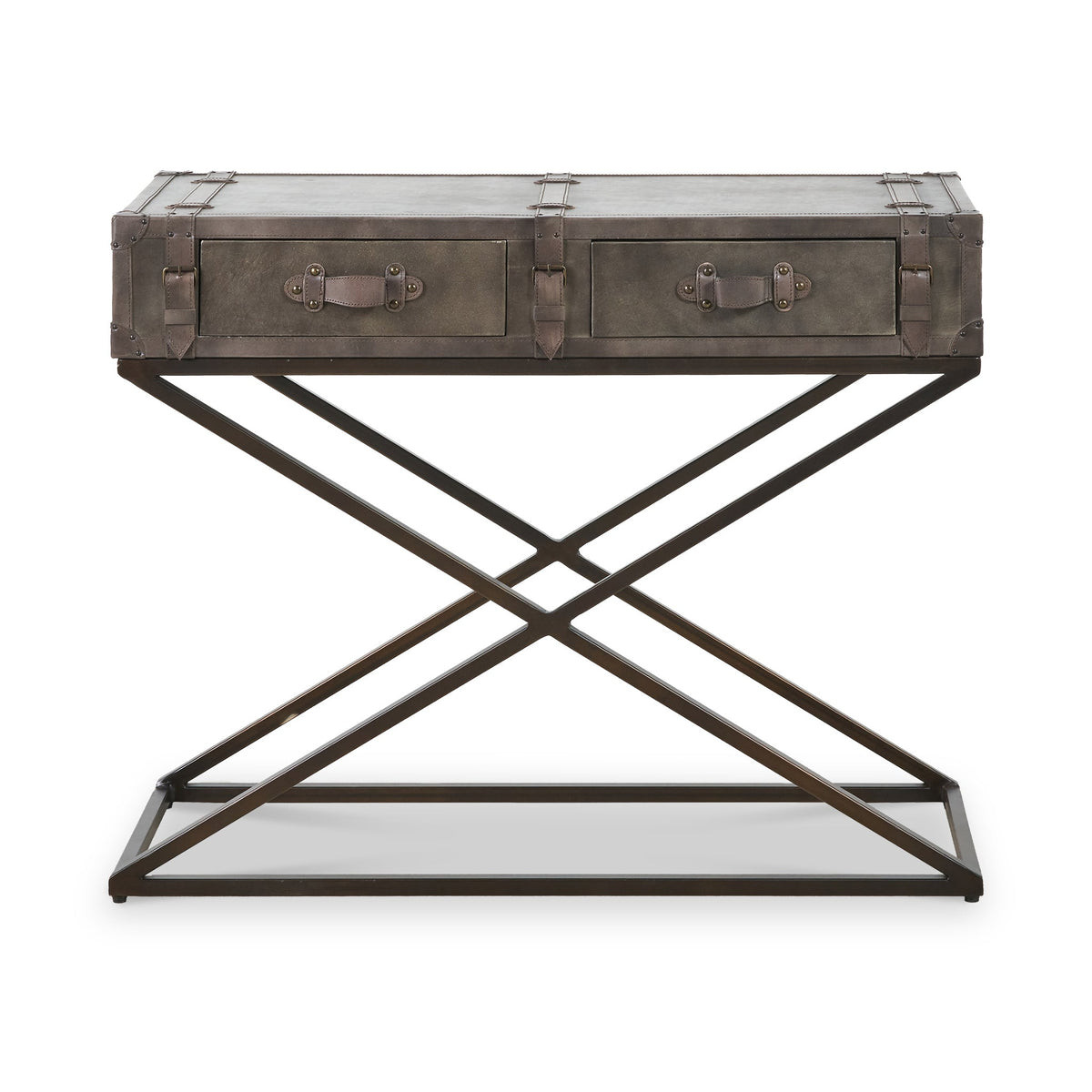 Adriano Leather Console Table