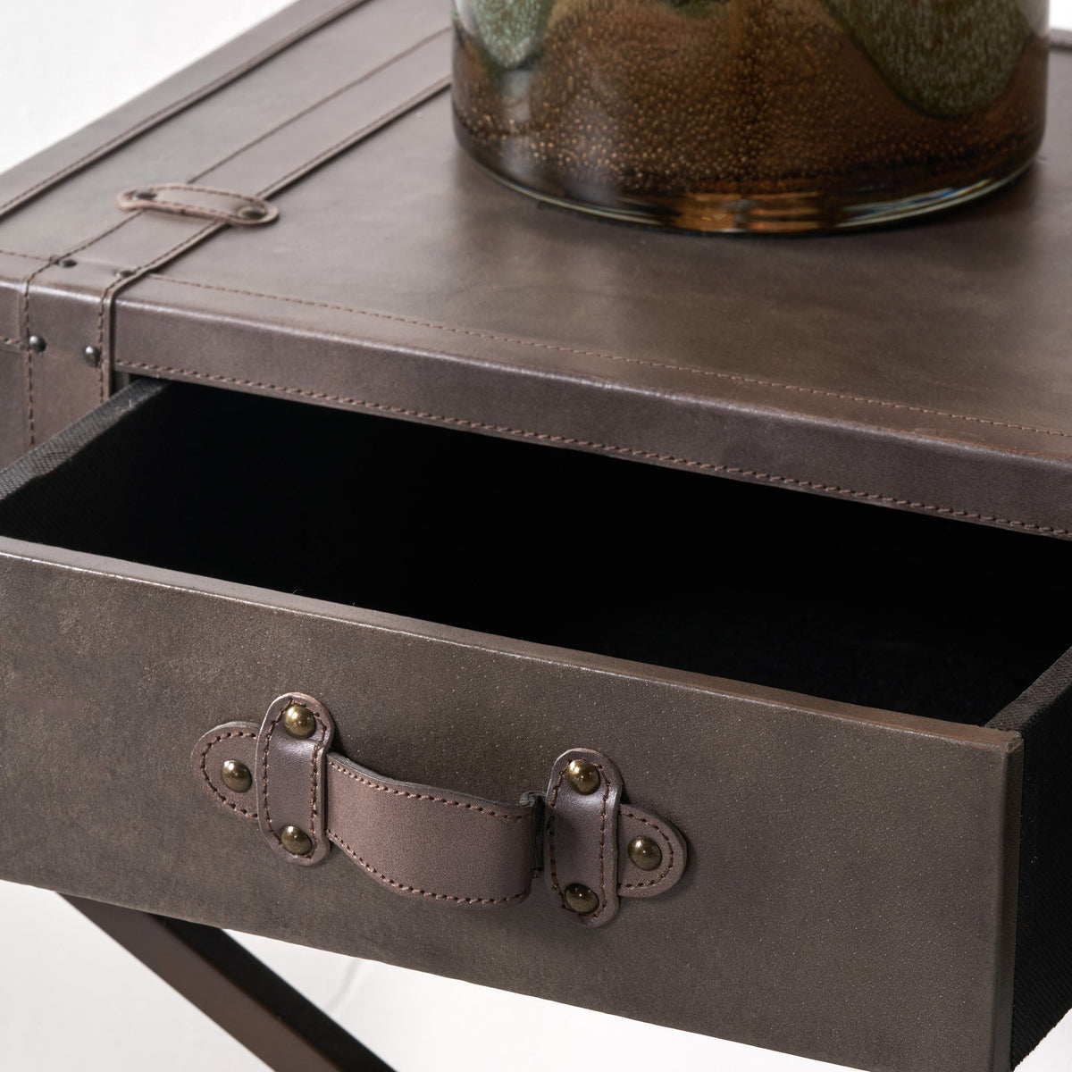Adriano Leather Console Table