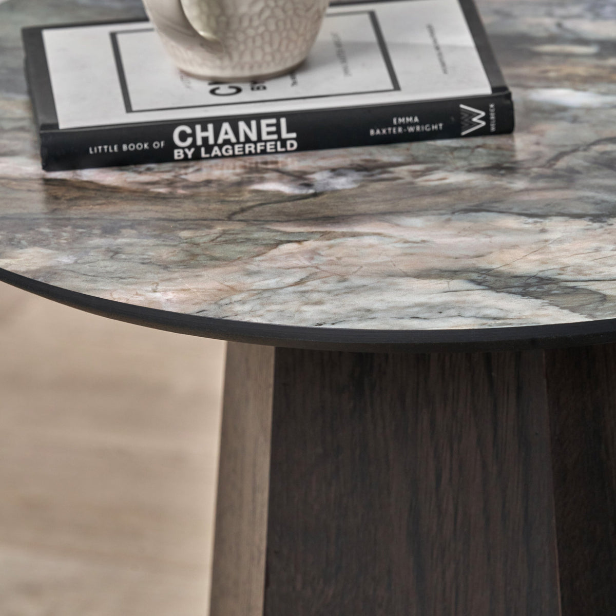 Myana Marble Effect Side Table