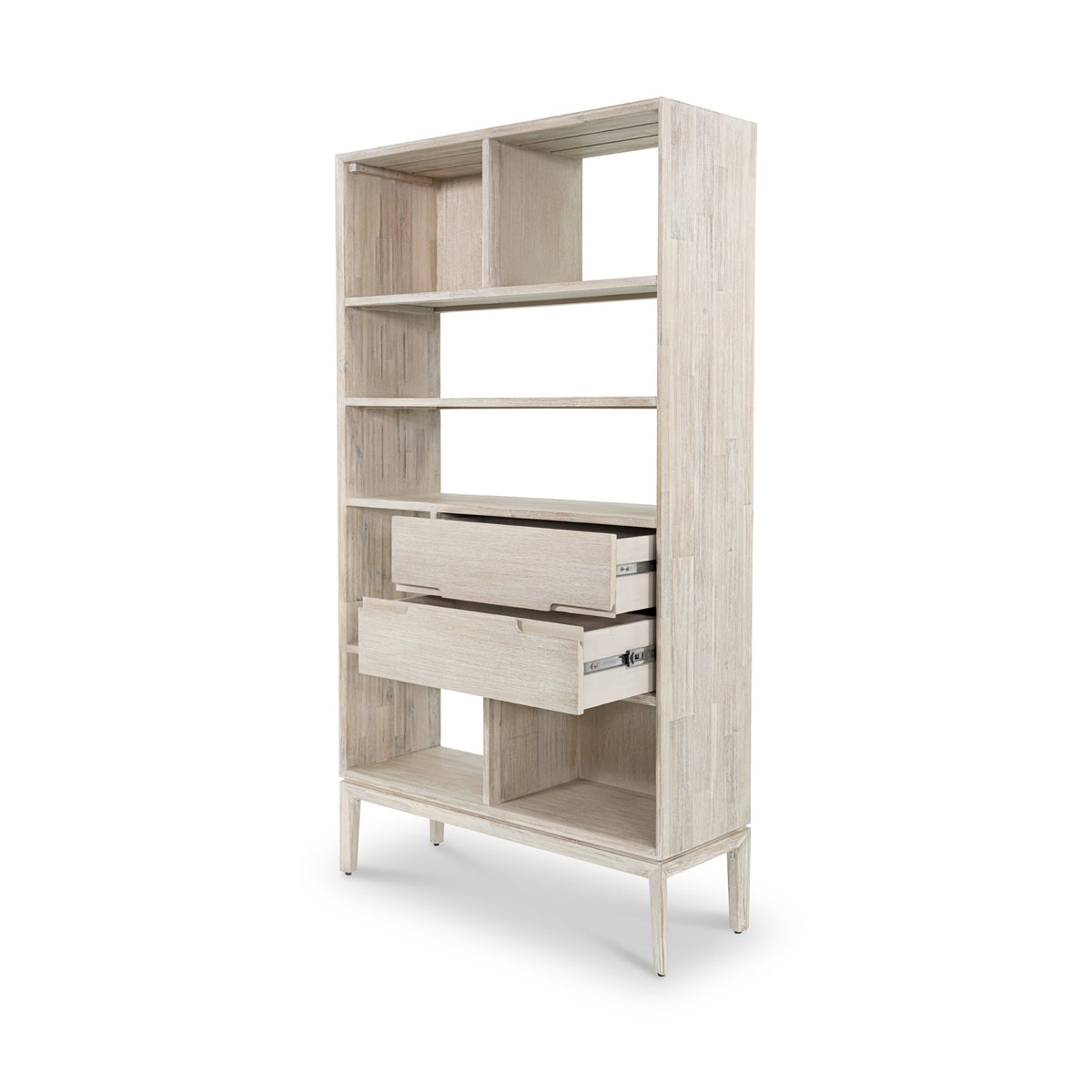Gio White Sand Acacia Bookcase