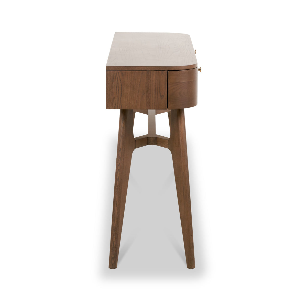 Elias Dark Ash 2 Drawer Console Table