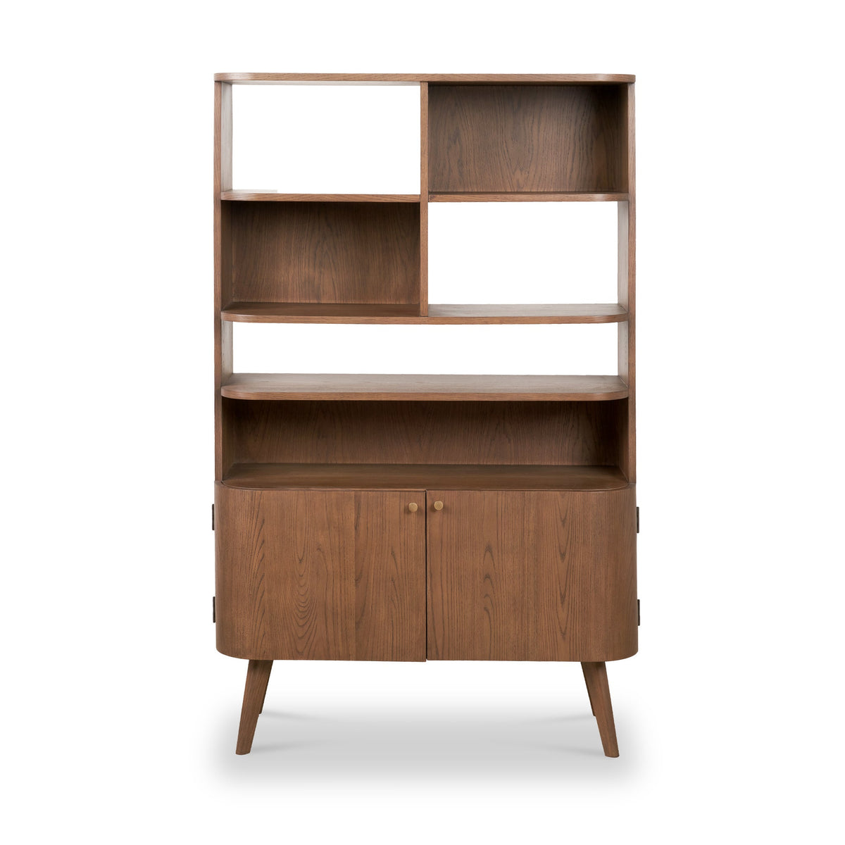 Elias Dark Ash 2 Door Shelving Unit
