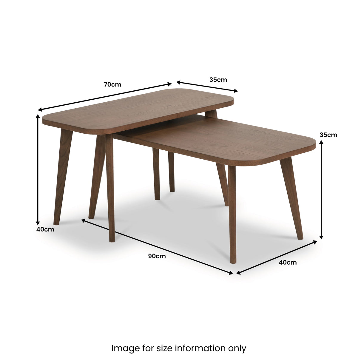 Elias Dark Ash 2 Coffee Tables