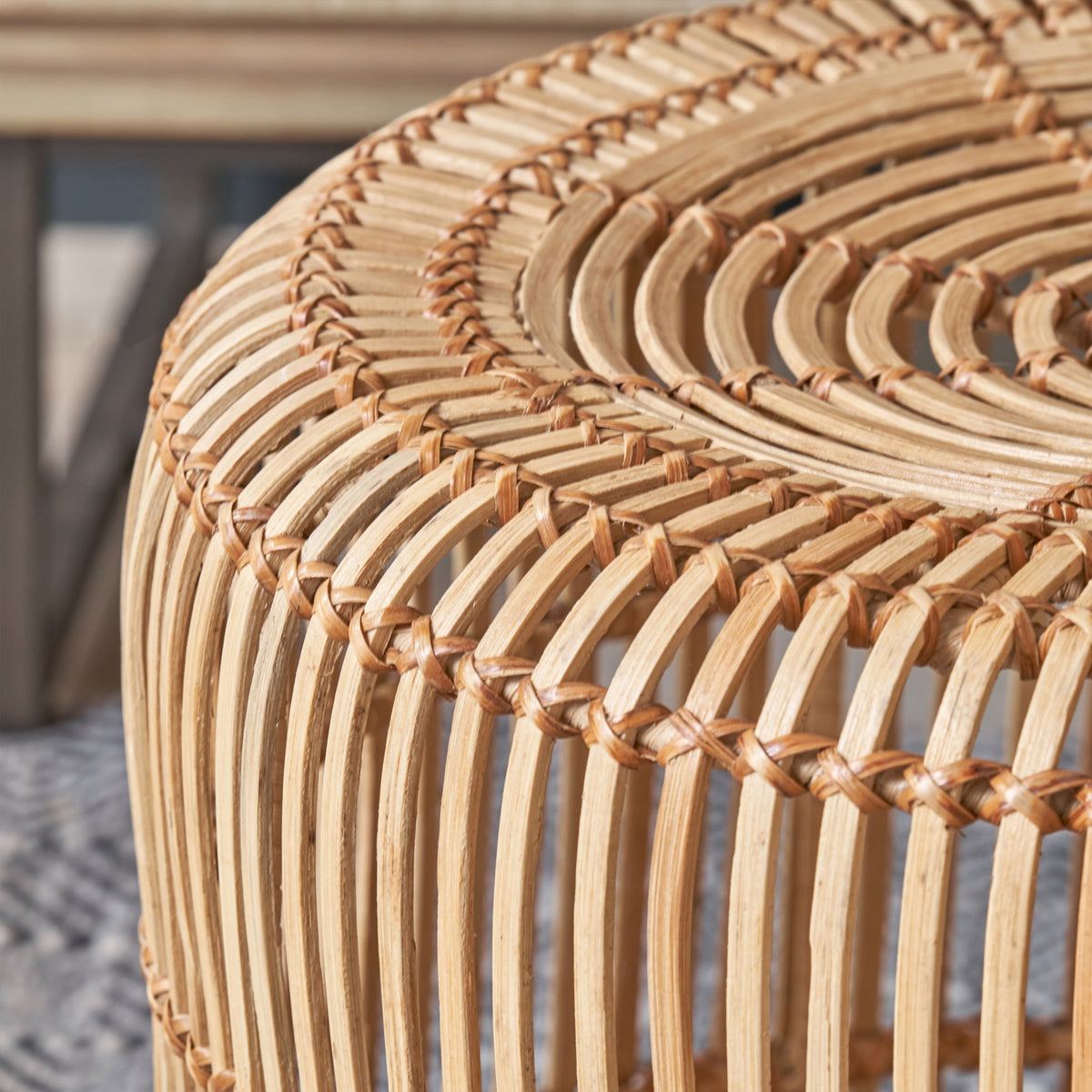 Rattan Core Stool