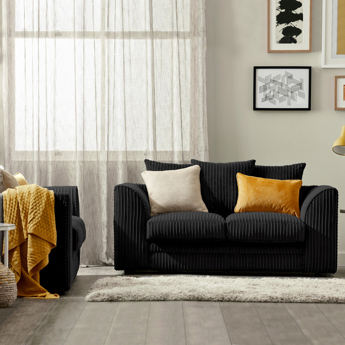 Bletchley Jumbo Cord 2 Seater Sofa