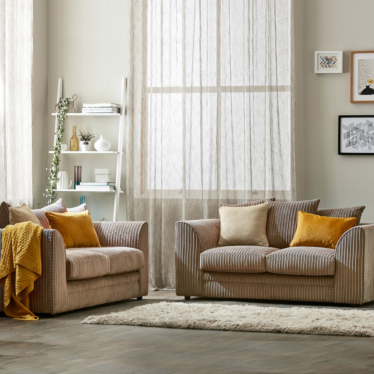 Bletchley Jumbo Cord 2 Seater Sofa