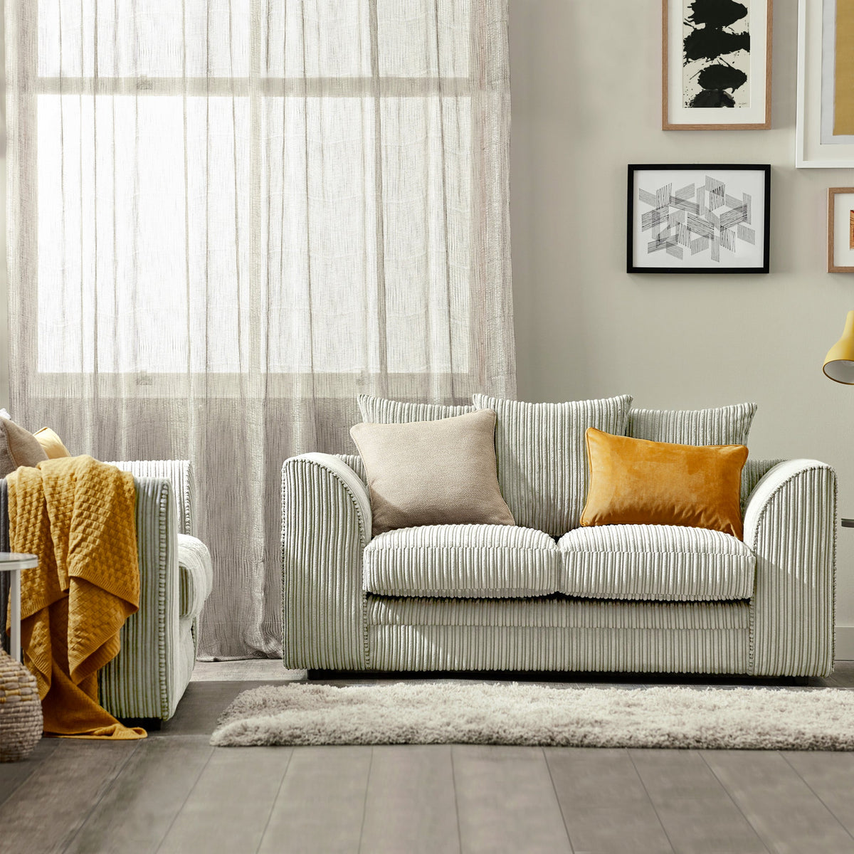 Bletchley Jumbo Cord 2 Seater Sofa