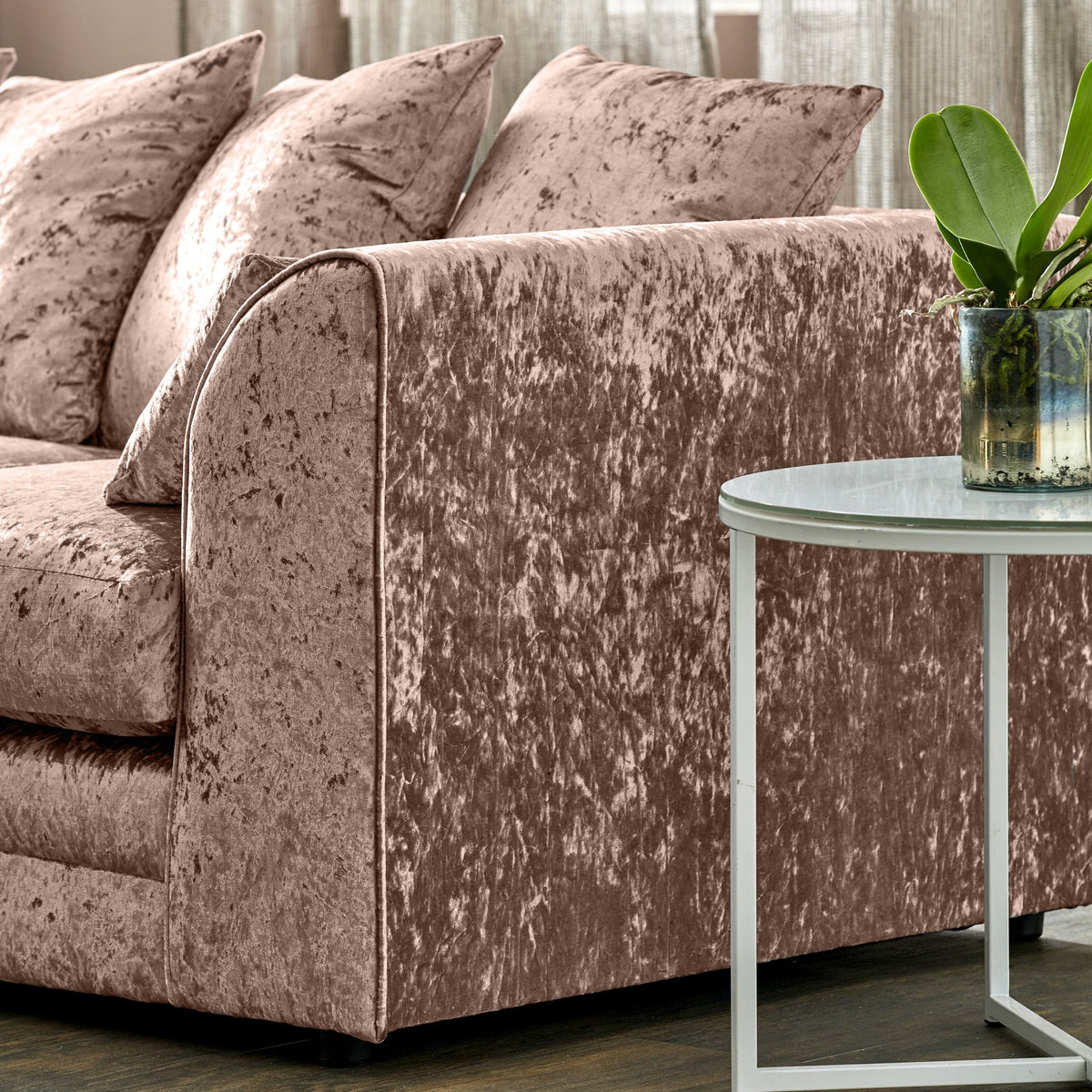 Tamara Crushed Velvet 2 Seater Sofa
